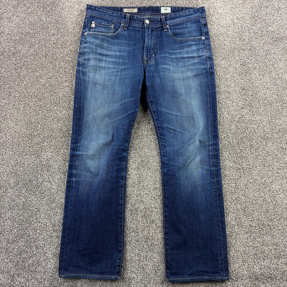 Adriano Goldschmied The Protege Jeans Men's 32x28 Blue Straight Leg Dark Wash